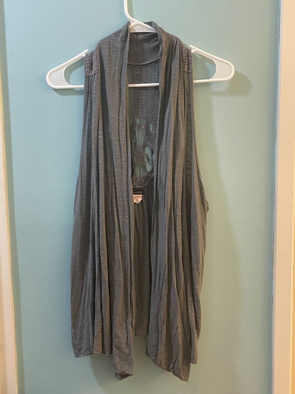 Zenobia Sleeveless Cardigan, Size Xl